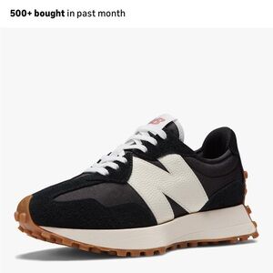 New Balance Men's Black, White & Gum Retro Runner